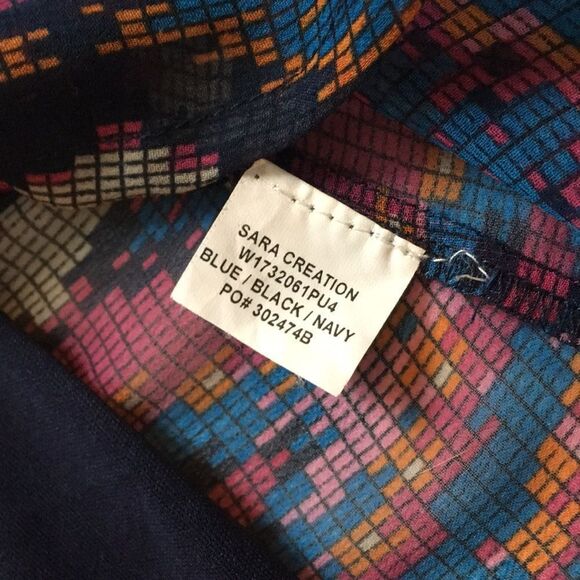 Band Of Gypsies mini cap sleeve boho Aztec southwestern print dress Sz Medium - Picture 14 of 15